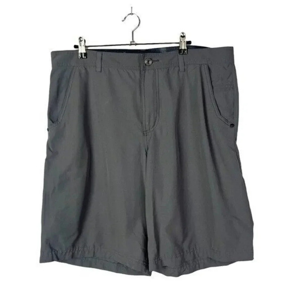 Lululemon Dark Gray Flat Front Nylon Shorts 10" 38 - Picture 1 of 5